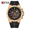 Reloj de Cuarzo Oufani Calendario Multifunción Reloj Impermeable para Hombre Cronógrafo Pequeño de Tres Manecillas Reloj Luminoso Suministro Directo de Fábrica