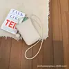 Nueva Bolsa Mini para Teléfono Estilo Coreano Minimalista Color Caramelo, Bolso Femenino Más Vendido con Patrón de Lichi, Bolso Cuadrado Pequeño Vertical de Hombro Cruzado