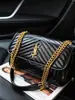 Bolsa Feminina 2026 Novo Estilo Pequena Quadrada, Bolsa de Ombro Transversal Tendência Grande Capacidade, Bolsa de Corrente Vintage
