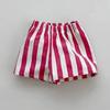 Roupa Infantil Estilo Coreano Nova Chegada Verão Nova Chegada Menino 1-3 Anos Finos Classe A Casuais Listrados Shorts de Contraste para Sair