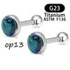 Transfronterizo nuevo F136 Aobao uña de dedo del pie uña de labio piercing de acero inoxidable joyería clavo de oreja personalidad G23 suministro de fábrica