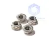 201304 Tuerca Hexagonal con Brida de Acero Inoxidable Tuerca Antiaflojante Antideslizante con Tapa de Tornillo M4M5M6M8