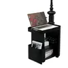 Carrito Móvil Creativo Estilo Lujo Ligero para Sala de Estar, Sofá Moderno para el Hogar de Hierro Forjado, Mesa de Centro Simple, Estante de Almacenamiento, Mesita de Noche