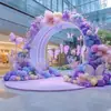 Montaje de Punto de Check-In Comercial para el Día de San Valentín Chino, Accesorios de Exhibición de Arco Floral, Accesorios Populares para Check-In Fotográfico en Lugares Escénicos