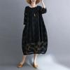 Vestido nuevo vestido largo suelto vintage de encaje étnico
