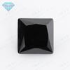 Huagang Gem Quadrado Ângulo Reto Carro Flor Vidro Preto Princesa Quadrado Sintético Gem Pedra Nua Diamante Pontiagudo Atacado