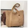 Nova Bolsa Tecida de Cor Sólida com Alça Única, Moderna e Versátil, Bolsa Tote de Grande Capacidade para o Dia a Dia, Bolsa Casual de Praia para Férias para Mulheres