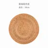 Porta-copos Redondo de Rattan Trançado Anti-Escaldante Isolante Térmico Suporte de Mesa Resistente ao Calor Doméstico Pad para Caçarola de Cozinha Pacote Único