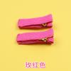 Clip de horquilla de doble punta de algodón estilo coreano espiga de 3,5 cm clip de pico de pato accesorios para horquillas hechos a mano DIY para niños todo incluido clip de color