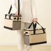Bolsa Aislada de Tela Oxford Nueva 2023 Beige Bolsa de Picnic para Exterior Gran Capacidad Impermeable Bolsa de Hielo Bolsa para el Almuerzo para Coche