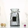 Jarrón, pieza decorativa de estilo nórdico para la sala de estar, vidrio transparente, diseño minimalista, adecuado para arreglos hidropónicos, flores secas y decoraciones de flores frescas