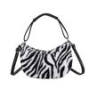Bolsa de ombro de pelúcia de alta qualidade para mulheres novas e exclusivas com estampa de leopardo socialite nas axilas saco de bolinho de massa all-match crossbody Crescent bag