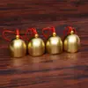 Sinos de vento metálicos de Natal DIY, acessórios de decoração festiva, sinos de latão de imitação, acessórios festivos, pingentes de sino de desejo de templo