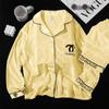 Nuevo Conjunto de Pijama de Terciopelo Pequeño Fragante para Mujer para Primavera y Otoño Ropa de Casa de Terciopelo con Diamantes Dorados de Alta Gama Que Se Puede Usar Afuera