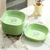Plato para Escupir Huesos de Mesa Plato para Basura Doméstica Plato para Huesos Plato Pequeño Grado Alimenticio Plato para Snacks y Frutas con Almacenamiento de Base