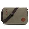 Saco Masculino Europeu e Americano Moda Bolsa de Lona Masculino Casual Shoulder Bag Masculino de Grande Capacidade Crossbody Bag Horizontal D7016