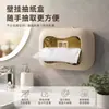 Caja de pañuelos creativa con ventosa, adecuada para baños y salas de estar, diseño simple, no requiere perforación, para uso doméstico, cocina y almacenamiento de pared