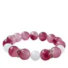 Ágata Cristal Floral Rosa Melocotón DIY Diseño Original Pulsera de Alta Calidad Más Vendida Exquisito al por Mayor Diseño Original