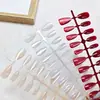 Puntas de Uñas Artísticas Simples Transparentes Estilo Ojo de Gato Anchas Tiras Pre-hechas 30 Piezas Por Tamaño Uñas Portátiles Fábrica Directa Personalización