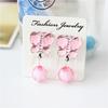 Clip para Oreja para Niños Sin Agujeros en la Oreja Diamante de Color Colgantes de Cuentas Aretes de Borla Aretes Decorativos para Niñas Un Precio Empaque Separado