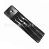 Pinza de pluma dorada pinza de delfín estuche de piel PU belleza Camelia bolsa de almacenamiento para pinzas injerto pinzas para pestañas postizas estuche protector