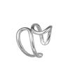 Anillo abierto brillante de estilo minimalista europeo y americano de moda, versión ancha, anillo ajustable para dedo índice sensible al color de alta gama que combina con todo.