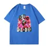 Camiseta Casual 2025 para Hombre y Mujer de Manga Corta Diaria Casual Estampado de Letras Holgada de Manga Corta Al por Mayor