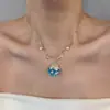 Colares Camadas de Pérolas Retrô Europeus e Americanos para Mulheres, Estilo Nicho de Luxo Leve Boêmio, Acessórios de Corrente para Clavícula da Moda Únicos e Exagerados
