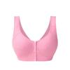 Ropa interior de algodón con hilo nuevo y hebilla delantera, estilo chaleco para mujer, talla grande para mediana edad y ancianas, sujetador inalámbrico, ropa interior para madre