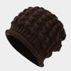Gorro rizado retro europeo y americano de otoño e invierno para mujer, gorro multifuncional de lana para protección de oídos, sombrero cálido para exteriores, bufanda de doble uso