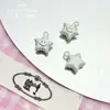 Pendente Colorido de Liga Metálica com Rosto Sorridente de Estrela Tinta Spray Dopamina DIY Acessórios de Joias Feitos à Mão Pulseira Corrente de Celular Material