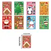 Pegatinas de Cambio de Rostro Navideñas 2027 Muñeco de Nieve de Dibujos Animados Reno Pegatinas para Diario Impermeables Creativas Personalizadas para Niños