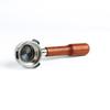 Cafetera italiana Breville Platinum Rich con mango sin fondo, accesorios 870/878, mango de madera de acero inoxidable 304