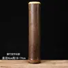 Tubo de Embalagem Portátil de Bambu Roxo de Seção Única e Dupla Tubo de Bambu Selado Artesanal Polido Aeração de Chá Tubo de Bambu de Seção Dupla Recipiente para Chá