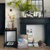 Madera Sólida Americana Retro B&B Chimenea Gabinete Decorativo Estilo Francés Europeo Simple Estante de Chimenea Accesorios para Fotografía de Bodas