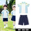 Uniformes de verano para jardín de infantes 2026, uniformes de escuela primaria, uniformes de clase de manga corta para niños, atuendos para foto grupal del día deportivo