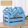 Caja de Madera Retro, Caja con Marco de Madera, Caja de Madera (Crate), Almacenamiento y Exhibición, Exhibidor para Supermercado, Cesta de Madera, Caja de Madera Decorativa, Rectangular