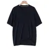 Estilo Urbano, Viaje Cómodo, Camiseta de Cuello Redondo 100% Lyocell, Top Versátil de Manga Corta Ligero para Hombre, Amigable con la Piel