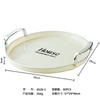 Plato redondo blanco plateado para el hogar, sala de estar, nuevo 2024, plato para bocadillos, plato para frutas, taza para agua, taza de té, plato de almacenamiento