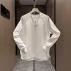 Nova Sudadora Casual com Zíper e Gola Redonda para Homens Outono 2024 Mais Fácil de Combinar Par Top Moda Pulôver Sudadora