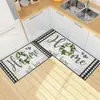 Tablero de Madera Empalmado Transfronterizo Alfombrilla de Cocina Geométrica Nórdica Alfombrilla Decorativa de Cocina Felpudo de Entrada Alfombra de Sala de Estar Antideslizante