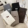 Calcetines de Primavera y Verano con Jacquard de Perro Salchicha de Dibujos Animados, Lunares de Fútbol, Largo hasta Media Pantorrilla, Lindos, Transpirables, Absorbentes de Sudor, Estilo Ins