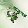 Llavero de Panda de Dibujos Animados Colgante Pequeño Decoración Creativa para Bolso Colgante para Mochila de Estudiante Colgante de Recuerdo de Viaje