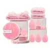 Set de 40 Piezas de Herramientas de Belleza Esponja de Maquillaje Esfera Limpiadora Facial Set de Brochas de Maquillaje Xiyin Te Transfronterizo