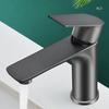 Grifo de lavabo agua fría y caliente mezclada lavabo de un agujero de mesa baño acero inoxidable color ceniza de pistola fabricantes venta al por mayor