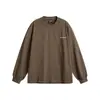 Ropa para Hombre Beijie 2026 Primavera Nuevo Estilo Estampado Deconstruido en la Espalda Sudadera con Cuello Redondo Suéter para Hombre Camiseta de Manga Larga