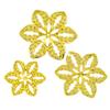 Acessórios de joalheria artesanais DIY flor longa retangular oval redonda Xi série de flor de ferro vazada