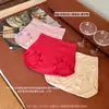3008 # Gengibre 100A Aquecimento Quente Veludo de Algodão Roupa Íntima Feminina Cintura Alta Sem Costura Xadrez Amigo da Pele Entrepernas Estendido Calcinha Feminina