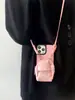 Mochila Pequena de Couro adequada para capa de celular iPhone14promax Lanyard Apple 13 12 feminina 11 transversal 14plus