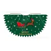 Capa de Natal Vermelha e Verde Exclusiva Transfronteiriça Europeia e Americana com Estampa de Papai Noel e Pontas